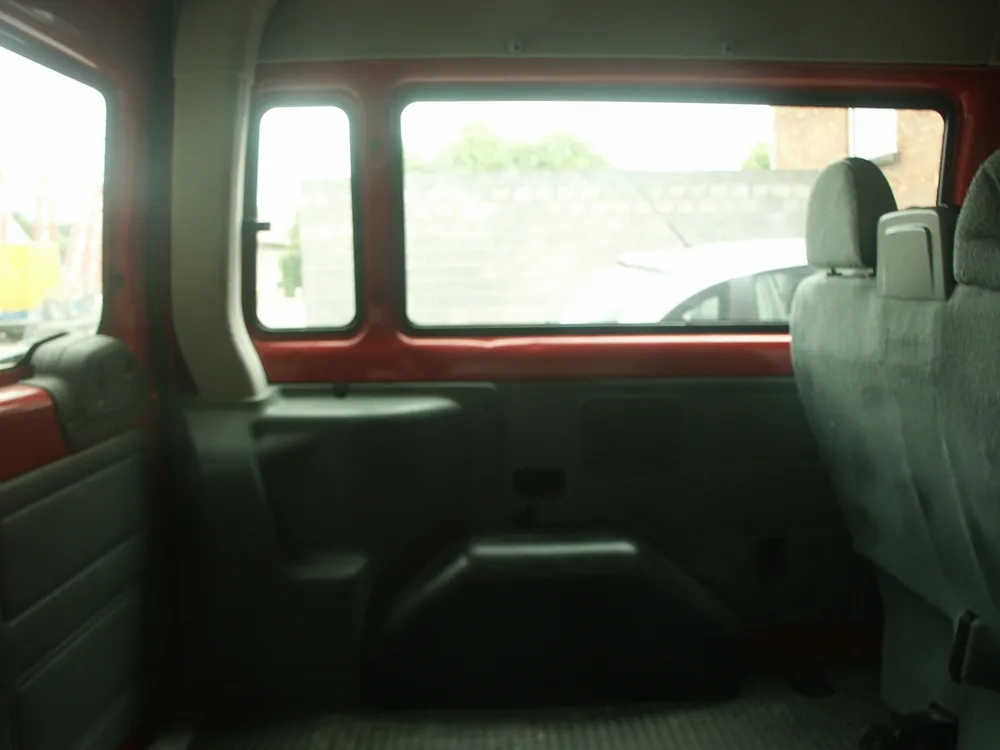 Bagageruimte van de minibus
